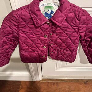 Burberry quilted jacket--like new